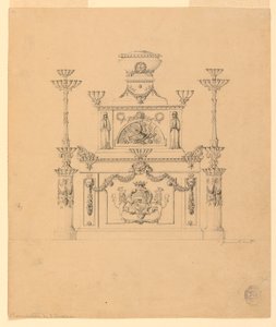 Mobilier avec bras et candélabres - Unbekannt
