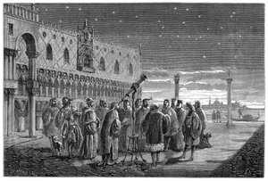 Galilée démontrant son télescope, Venise - Unbekannt