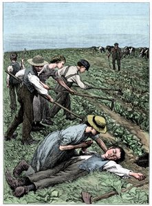 Système de travail des enfants en groupe, vers 1885 - Unbekannt
