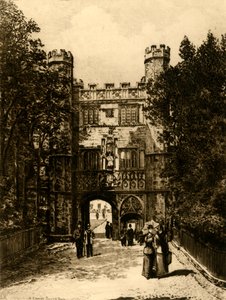 Porte du Trinity College, Cambridge, 1898
