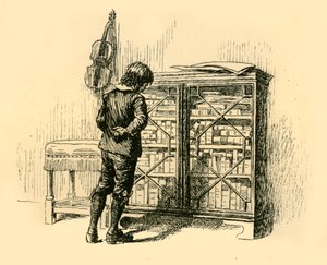 Regardant ses couvertures à travers les portes en treillis du placard, 1907 - Unbekannt