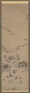 Oies rentrant à la maison, 1500s