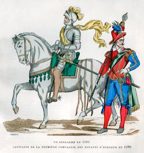 Gendarme, 1583, et capitaine de la 1ère Compagnie des Enfants d
