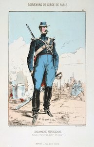 Gendarmerie républicaine, siège de Paris, guerre franco-prussienne, 1870-1871 - Unbekannt