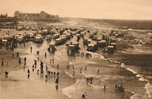 Vue générale de la plage à l