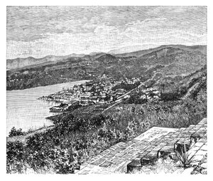 Vue générale de Castries, île de Sainte-Lucie, vers 1890 - Unbekannt