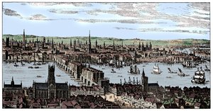 Vue générale de Londres, 1666, 1909 - Unbekannt
