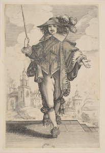 Gentleman tenant une cravache, 1629