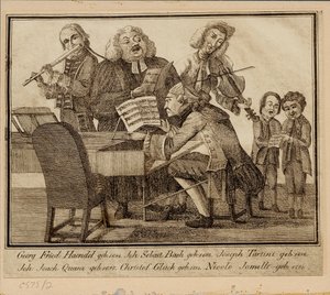Georg Friedrich Haendel, Johann Sebastian Bach, Giuseppe Tartini, Johann Joachim Quantz, Christoph W - Unbekannt