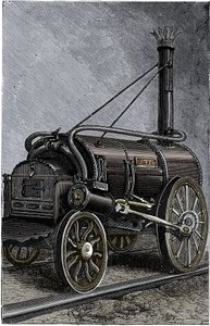 Locomotive Rocket de George Stephenson, 1829, 1892 - Unbekannt