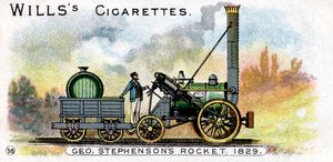 Locomotive Rocket de George Stephenson, 1829, 1900