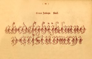 Arabesque allemande. Petit, 1862 - Unbekannt