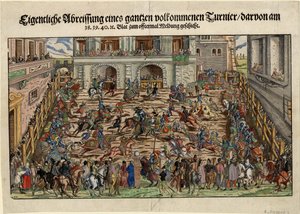 Tournoi de chevaliers allemands, ca 1530