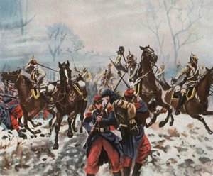 Cuirassiers allemands à Poupry, 2 décembre 1870