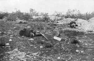 Morts allemands, Deuxième bataille de Champagne, France, 25 septembre-6 novembre 1915
