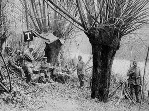 Station de téléphone de campagne allemande, Aisne, France, Première Guerre mondiale, 1915 - Unbekannt