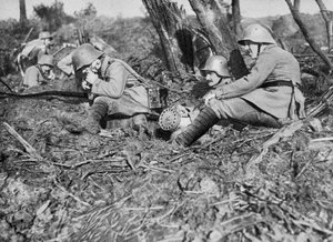 Téléphoniste de campagne allemand, Somme, France, Première Guerre mondiale, 1916 - Unbekannt