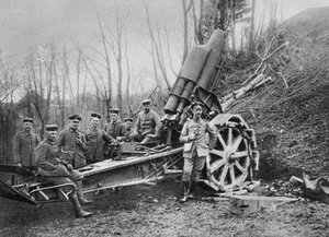 Mortier allemand au front, Predeal, Roumanie, Première Guerre mondiale - Unbekannt