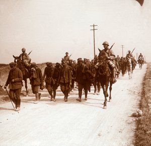 Prisonniers allemands, vers 1914-1918