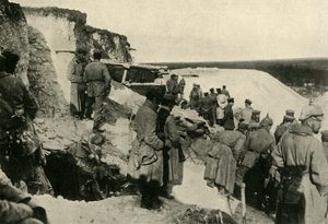 Soldats allemands à Hulluch dans le nord de la France, Première Guerre mondiale, vers 1915, vers 1920 - Unbekannt