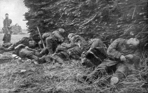 Soldats allemands tués par le feu d