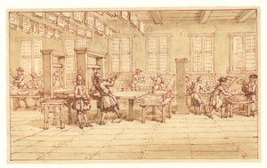 Vue dans une imprimerie - Unbekannt