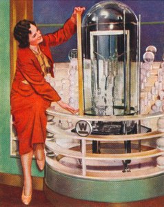 Lampe électrique gigantesque, 1938
