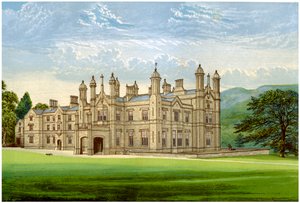 Parc de Glanusk, Brecknockshire, Pays de Galles, maison du baronnet Bailey, vers 1880 - Unbekannt
