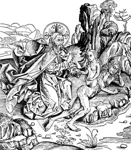 Dieu créant Ève à partir de la côte d