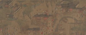 Montée en rivière lors du festival de Qingming - Unbekannt