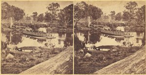 Golbourn Punt à Seymour, Australie, années 1860 - Unbekannt