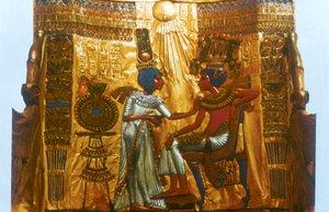 Trône doré de Toutankhamon, Égypte ancienne, 18e dynastie, Nouvel Empire, 14e siècle av. J.-C. - Unbekannt