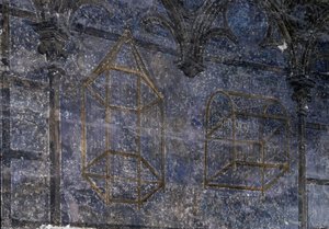 Art gothique : La chambre du Pape : détail des cages - la tour des anges. 1336-1337, Palais des Papes, Avignon - Unbekannt