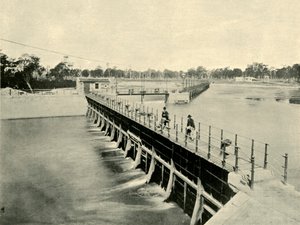 Barrage de Goulburn, Wahring, 1901