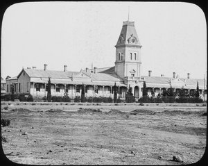 Bâtiments gouvernementaux, Bloemfontein, Afrique du Sud, c1890