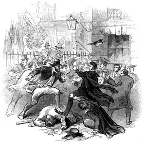 Dispute entre étudiants et habitants, Oxford, 15 novembre 1845 - Unbekannt