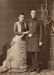 Grande Duchesse Anastasia Mikhailovna de Russie et Grand-Duc Frédéric François III, 1878 - Unbekannt