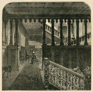 Grand Escalier, Holland House, vers 1876 - Unbekannt