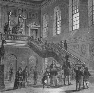Grand escalier de Montagu House, Bloomsbury, Londres, vers 1830 - Unbekannt