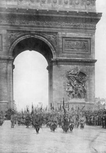 Grand défilé de la victoire, Arc de Triomphe, Paris, France, 14 juillet 1919 - Unbekannt