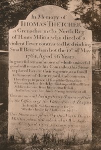 Pierre tombale de Thomas Thetcher, cathédrale de Winchester, Hampshire, début du 20e siècle - Unbekannt