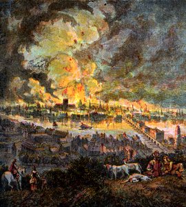 Grand incendie de Londres, 1666, vers 1850 - Unbekannt