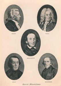 Grands Musiciens - Planche IV, 1895 - Unbekannt