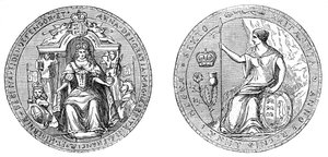 Grand Sceau de la reine Anne, après l