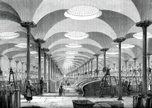 Grande salle dans la filature de lin Messrs Marshalls, Leeds, vers 1880 - Unbekannt