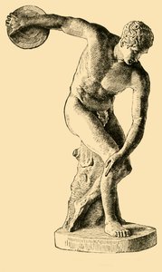 Athlète grec lançant le disque, 1890 - Unbekannt