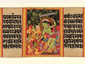 Tara verte dispensant des bénédictions aux dévots extatiques... Perfection de la sagesse, début du 12e siècle - Unbekannt