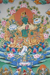 Tara verte, symbole de prospérité. Monastère de Kopan, Katmandou, Népal - Unbekannt