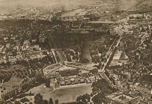 Bois verts par les eaux de Westminster : partie du manoir de Hyde sous l