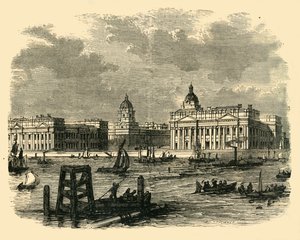 Hôpital de Greenwich, depuis la rivière - Unbekannt